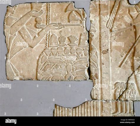 El Alivio De La Tumba De Horemheb Steward Que Sirvió A Ramsés Ii Dinastía Xix Saqqara Egipto