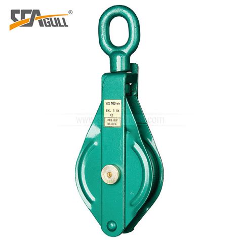 Eye Type Single Wire Rope Sheave Snatch Blocks Pulley Block And Tackle