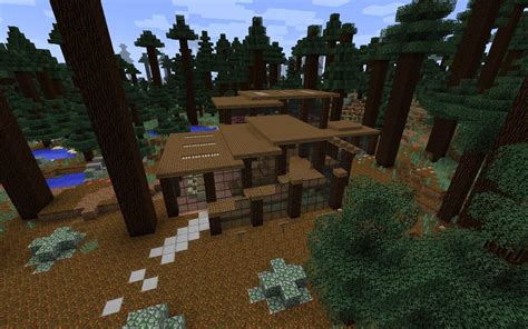 Modern Mega Taiga House Minecraft