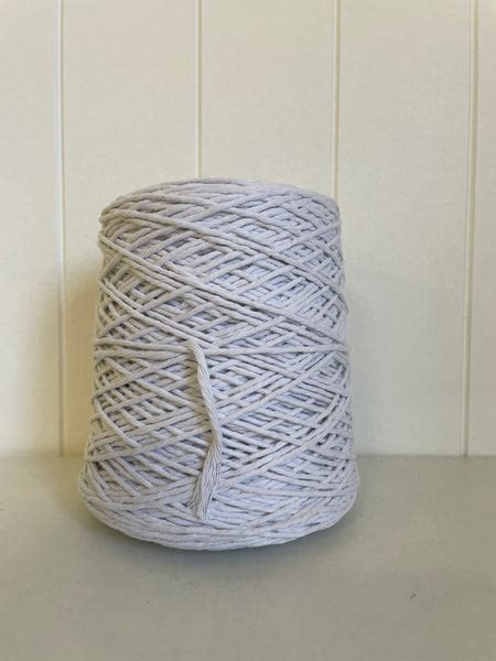 Coloured 1ply Cotton Warping Macrame Crochet String 15mm White
