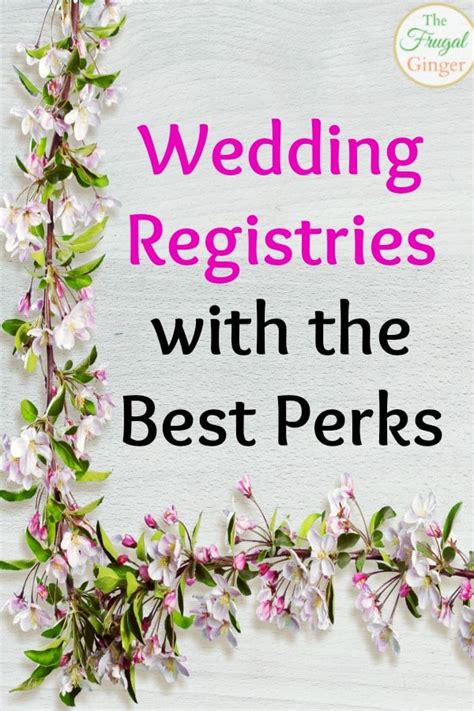 All you have to do is set up your registry, which means writing in your. Wedding Registries with the Best Perks!