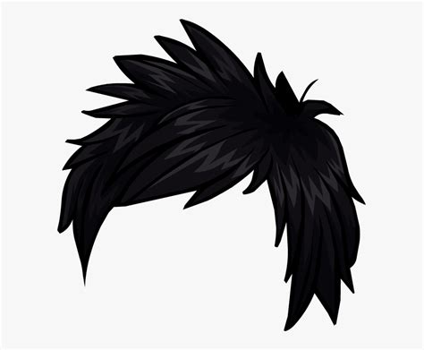 Use a hair spray to set the buns and give a. Club Penguin Hair Clip Art - Boy Anime Hair Png , Free ...