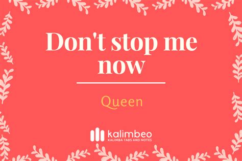 don t stop me now queen kalimba tabs kalimbeo