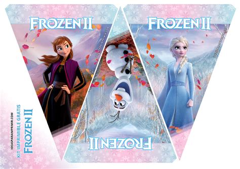 Frozen Ii Descargar Frozen2 Banderines Kit Imprimible Gratis 0pdf