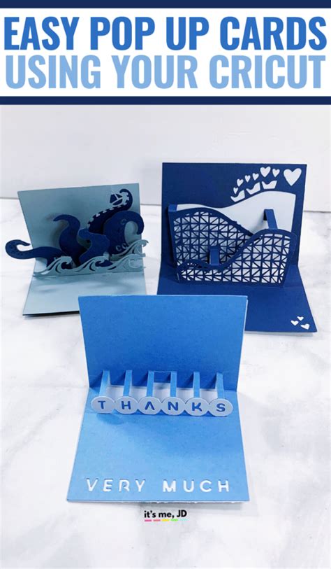 Easy Pop Up Cards Using Your Cricut Cricut For Cardmaking Its Me Jd
