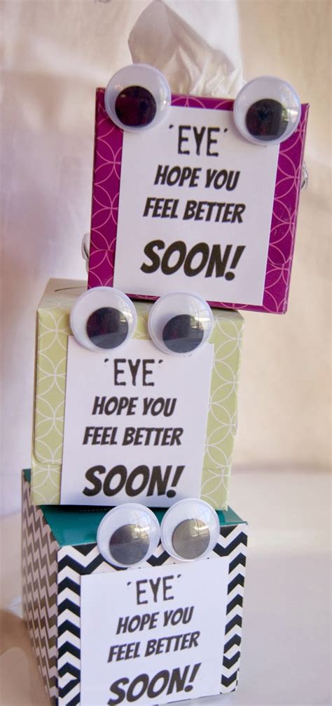 What are good get well soon gifts. michelle paige blogs: Get Well Soon Tissue Box Gift