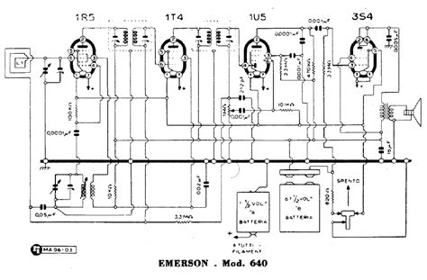Emerson Radio Model 640 Schematic Electronic Service Manuals