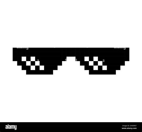 Pixel Art Sunglasses Black And White Stock Photos And Images Alamy