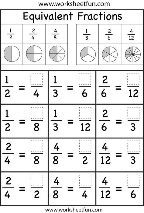 Fractions For 3rd Graders Free Worksheets
