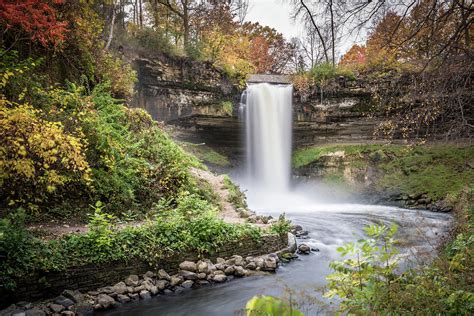 Minnehaha Falls In Autumn 1 Photograph By Amb Fine Art Photography Pixels