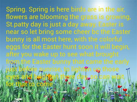 Spring Poems Photo 37511757 Fanpop