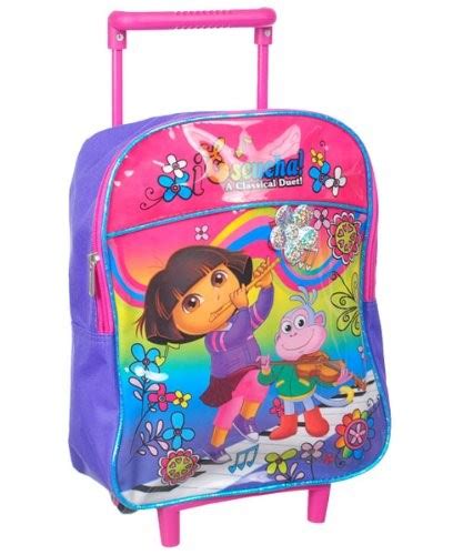 Dora And Boots Classical Duet Rolling Backpack A Mighty Girl