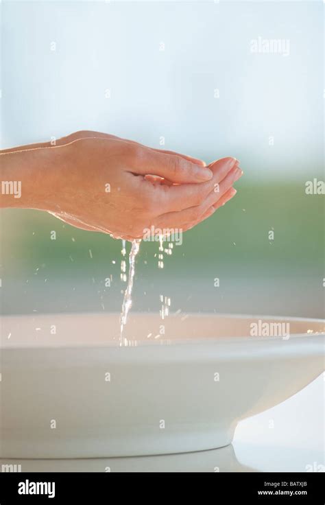 Hands Scooping Water Hi Res Stock Photography And Images Alamy