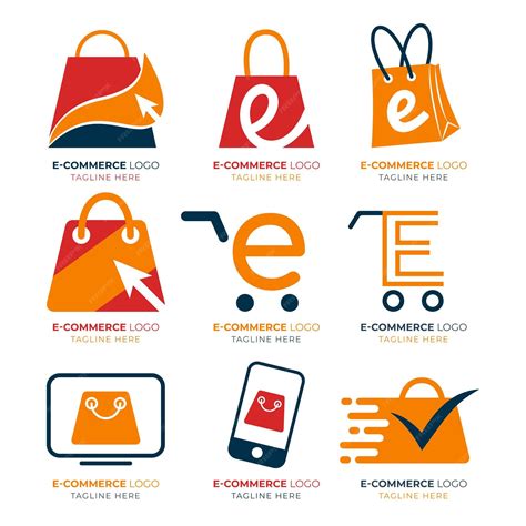 Premium Vector Flat Design E Commerce Logos Pack