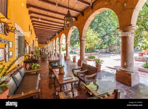 Old World Hacienda Courtyard Mexico