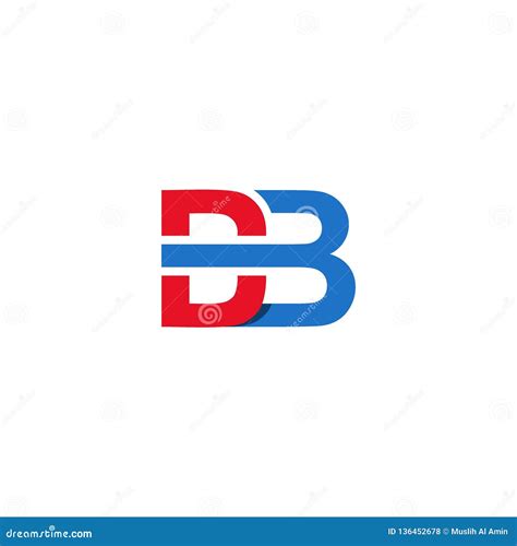 Letter Db Graphic Db Letter Logo Vector Design Initial Letter Db Logo