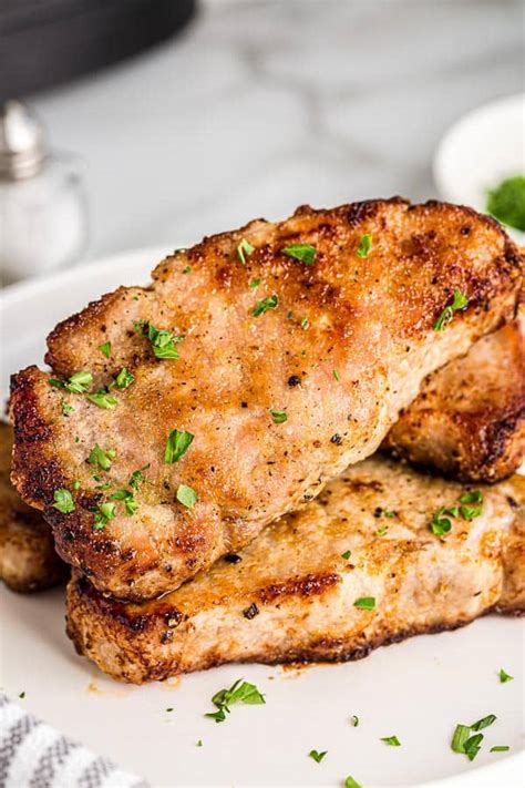 Air Fryer Pork Chops Golden Juicy The Recipe Rebel
