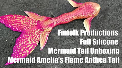 Amelias Finfolk Productions Full Silicone Mermaid Tail Unboxing 2017