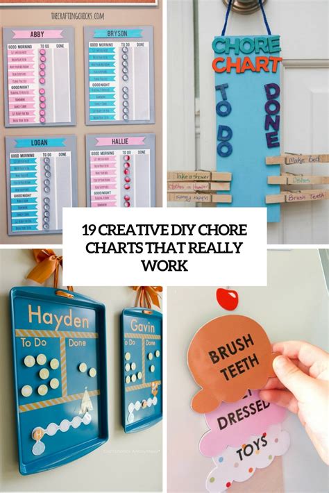 19 Creative Diy Chore Charts That Really Work Obsigen