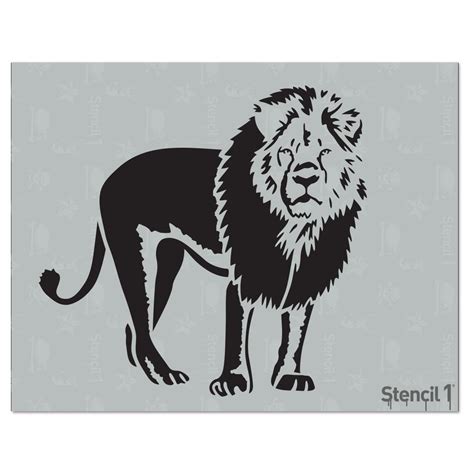 Stencil1 Lion Stencil S101304 The Home Depot