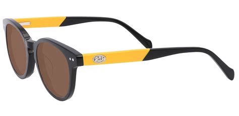 Oakland Oval Prescription Sunglasses Black Frame With Brown Lenses Men S Sunglasses Payne
