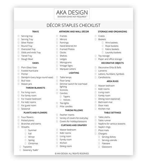 Free shipping on many items! Decor Staples Checklist - Truly Must Have Decor Items for ...