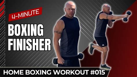 4 Minute At Home Boxing Tabata Finisher Workout Dumbbells Required