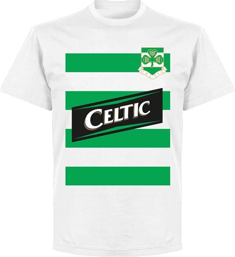 Celtic Team T Shirt Wit L