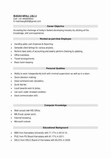 Job brag about your education and your strengths. 25 Sample Resume for Freshers in 2020 | Resume, Sample ...
