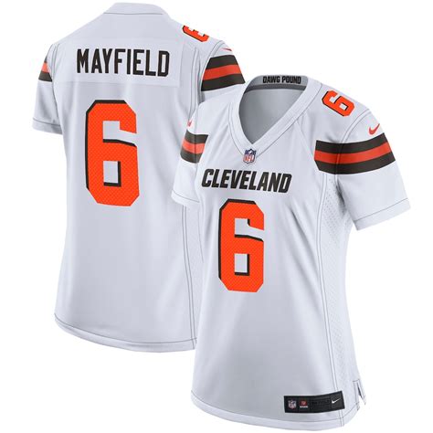 Nike Baker Mayfield Cleveland Browns Womens White Player Game Jersey