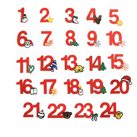 Iron On Numbers For Advent Calendars