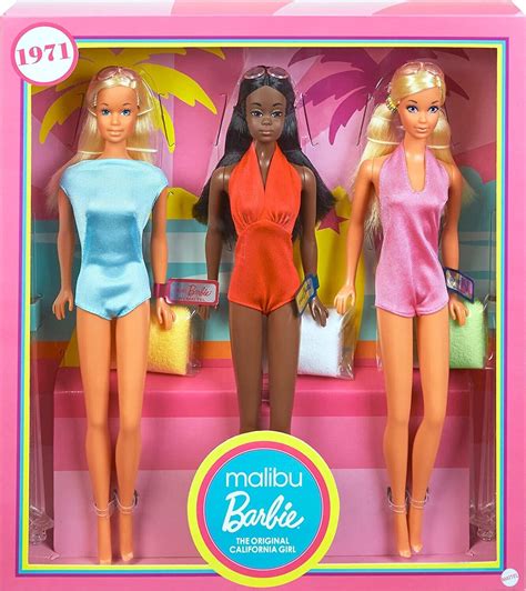 Barbie Signature Malibu Barbie And Friends Vintage Reproduction T Set Ebay