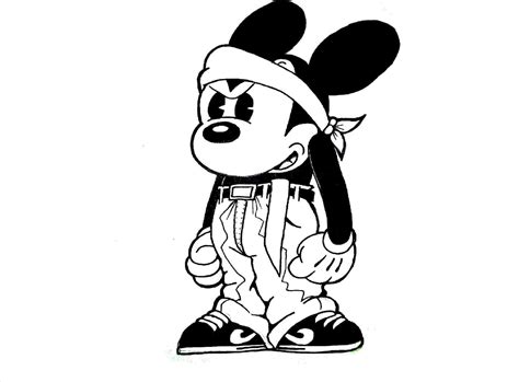 Gangster Cartoon Characters Pages Coloring Pages