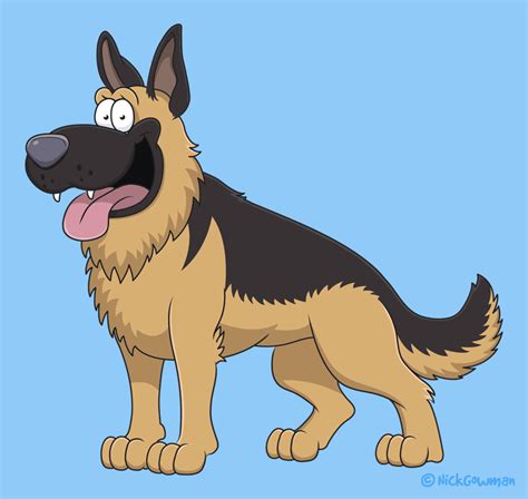 German Shepherd Cartoon Dog And Animal Cartoons