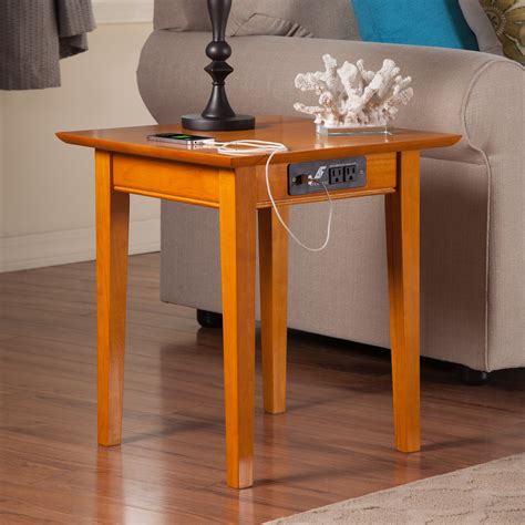 The gray barn cranesbill country end table with charging station. Atlantic Furniture Vienna End Table With Charging Station ...