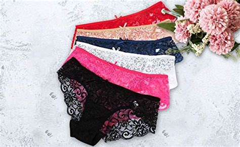 Sunm Boutique Multipack Women Lace Briefs Ultra Thin Lace Panties Sexy Underwear Low Rise Soft