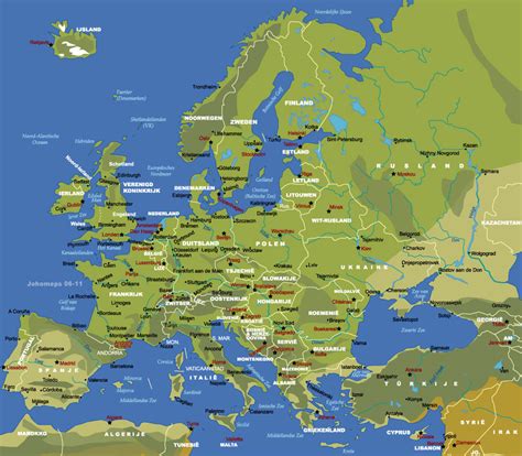 Kaart Van Europa Johomaps