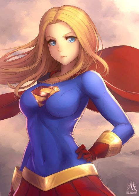 Supergirl By Hananon Drawingsart Supergirl Anime Art Supergirl Dc