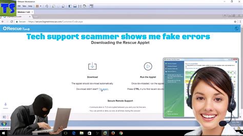 Windows Tech Support Scammer Shows Me Fake Errors Tech Support Scammer