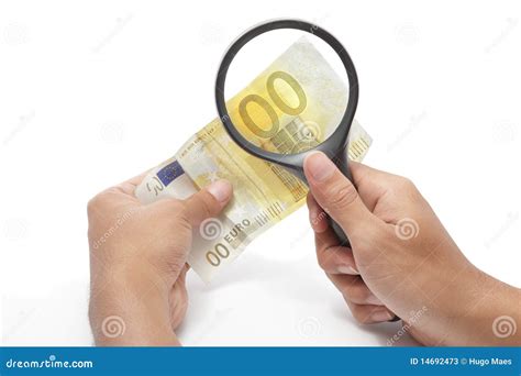 Devaluated Euro Under Scrutiny Stock Image - Image of isolated, holding