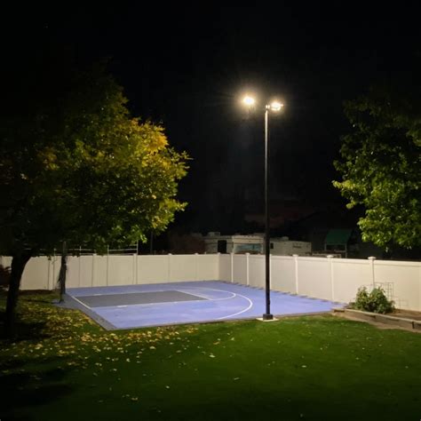 15660 Simple Led Lighting Solution For Stunning Backyard Basketball Court