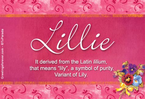 Lillie Name Meaning Lillie Name Origin Name Lillie Meaning Of The
