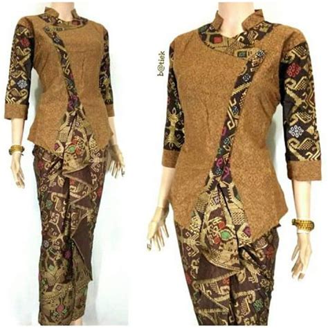 Model Gamis Batik Kombinasi Embos Model Dress Kebaya Model Gamis