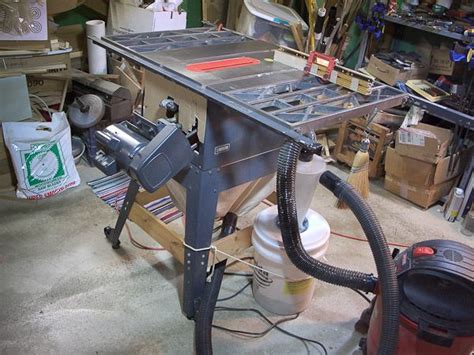 However, i've gotten tired of dragging my large shop vac from machine to machine in my workshop for dust collecting when. Slightly OT - Table Saws and DIY dust collection - Techtalk Speaker Building, Audio, Video ...
