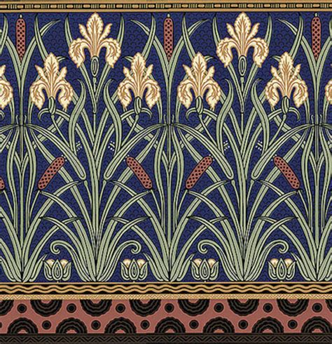 Iris Motifs Design For The Arts And Crafts House Arts And Crafts Homes