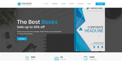 25 Professional Bookstore Website Template And Wordpress Themes