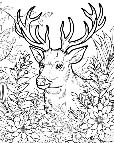 Printable Deer Coloring Pages Free Printable Coloring Pages