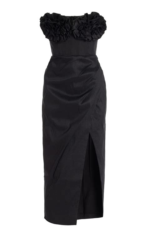 Rachel Gilbert Romy Black Dress Designer Collection Coveti