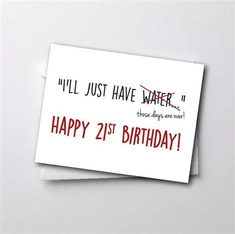 Funny 21st Birthday Cards For Him Happy Birthday Card