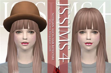 Js Sims 4 Notegain Alicia Hair Retexture